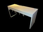 Ikea MICKE Bureau, wit, 142x50 cm cm bureautafel, Huis en Inrichting, Ophalen, Gebruikt, Bureau