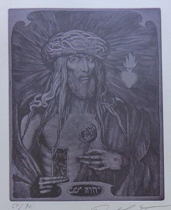 ERNST FUCHS / REDE DES TOTEN CHRISTUS / KLEURETS / 53x38cm, Antiek en Kunst, Kunst | Litho's en Zeefdrukken, Verzenden