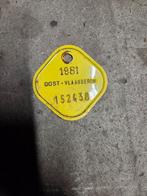 Fietsplaat 1981 Retro vintage, Enlèvement ou Envoi