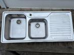 Spoelbak keuken 116x51 - met kraangat, Huis en Inrichting, Keuken | Keukenelementen, Ophalen, Gebruikt, 100 tot 150 cm, 50 tot 100 cm