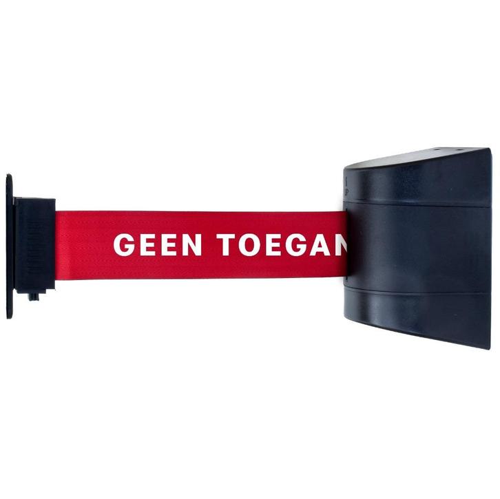 Muur systeem met bedrukt lint - Afzetpalen, Hobby en Vrije tijd, Feestartikelen, Nieuw, Overige typen, Ophalen of Verzenden