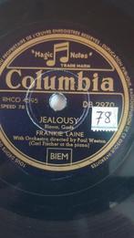 78 toeren plaat Frankie Laine - Jealousy, Ophalen of Verzenden, Gebruikt, 10 inch