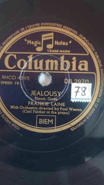 78 toeren plaat Frankie Laine - Jealousy beschikbaar voor biedingen