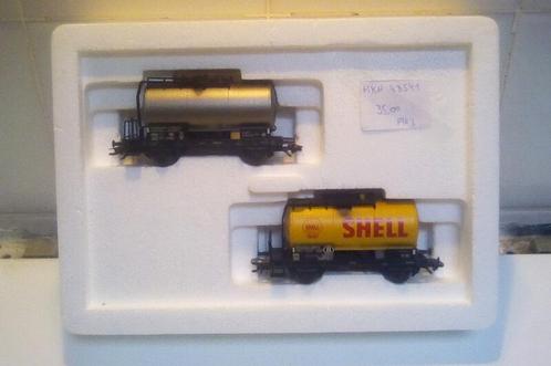 Vend set de 2 wagons citerne Shell Marklin réf 48541 en boît, Hobby en Vrije tijd, Modeltreinen | H0, Nieuw, Wagon, Wisselstroom