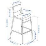 Barkruk stof IKEA 3stuks, Huis en Inrichting, Slaapkamer | Stapelbedden en Hoogslapers, Ophalen, Gebruikt