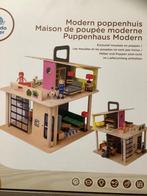Houten poppenhuis, Ophalen, Zo goed als nieuw, Poppenhuis