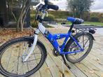 Kinderfiets 20 inch – wit/blauw, Shimano versnellingen, Fietsen en Brommers, Fietsen | Kinderfietsjes, Ophalen, Gebruikt, 16 tot 20 inch