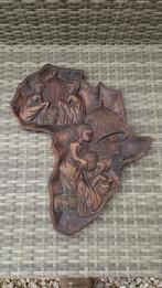 Houten decoratie Kaart van Afrika, Ophalen of Verzenden, Zo goed als nieuw