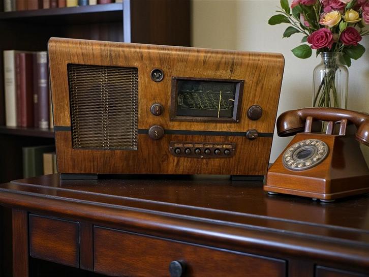 vintage radio, Antiek en Kunst, Curiosa en Brocante, Ophalen