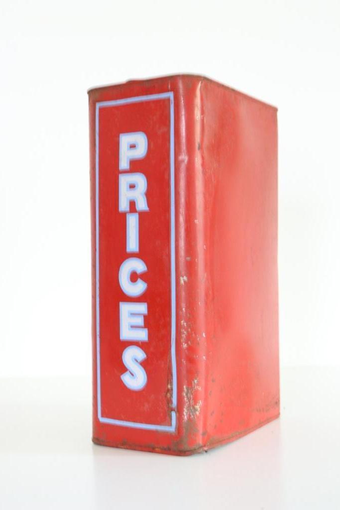 Vintage Prices Oil Can / Olieblik, Verzamelen, Merken en Reclamevoorwerpen, Gebruikt, Ophalen of Verzenden