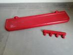 Vintage rode plastic plank en handdoekhouder, Huis en Inrichting, Badkamer | Badtextiel en Accessoires, Ophalen, Gebruikt, Rood