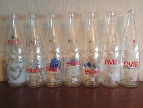 Opgedrukte verzamelflessen Evian, Antiek en Kunst, Antiek | Glaswerk en Kristal, Ophalen of Verzenden
