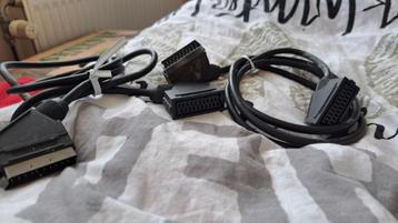 2 x rallonge péritel/scart mâle/femelle beschikbaar voor biedingen