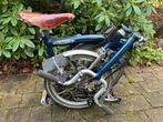 Brompton Titanium Blauw 6v + Brooks zadel, Vélos & Vélomoteurs, Vélos | Vélos pliables, Comme neuf, Brompton, 14 à 16 pouces, Enlèvement ou Envoi