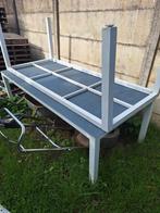 2 aluminium tuintafel, Ophalen, Gebruikt, Aluminium