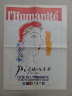 Picasso & la Presse, krant van 4 bladzijden t.g.v expositie, Boeken, Verzenden, Gelezen, Schilder- en Tekenkunst