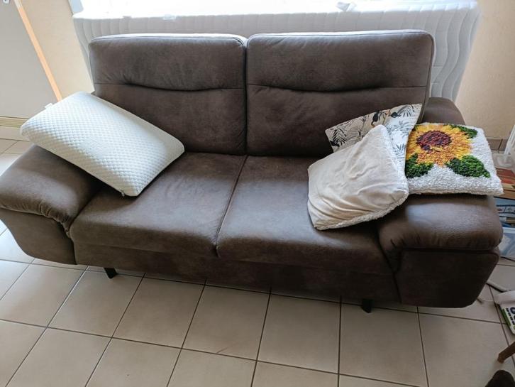salon 2,5 zit en extra zetel 1pers, slechts 1jaar oud, Huis en Inrichting, Zetels | Complete zithoeken, Gebruikt, Stof, Ophalen
