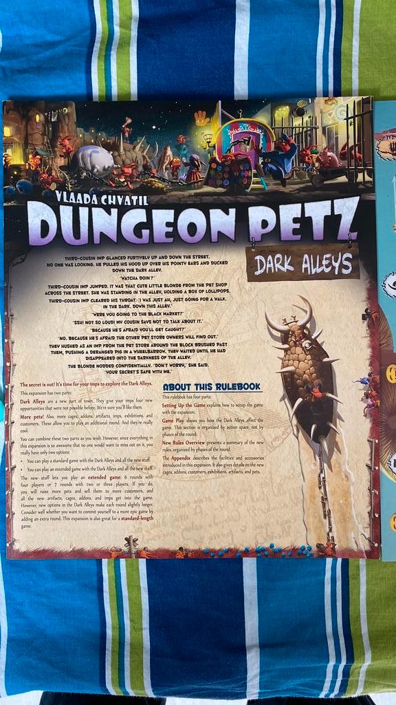 Dungeon Petz Dark Alleys, Hobby en Vrije tijd, Gezelschapsspellen | Bordspellen, Ophalen of Verzenden