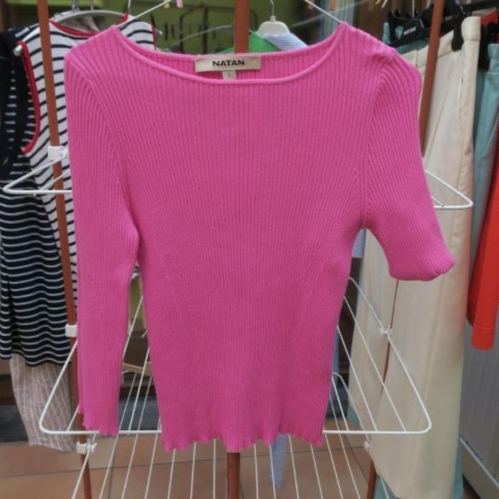 Fijn aansluitend pulleke roze Natan mt 3 (tailleert 38-40), Kleding | Dames, Truien en Vesten, Nieuw, Maat 38/40 (M), Roze, Ophalen of Verzenden