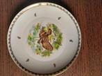 Vintage Limoges France porseleinen bord met vogelmotief, Antiek en Kunst, Ophalen of Verzenden