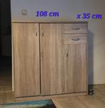 Commode Armoire meuble de rangement 3 portes 2 tiroir, Maison & Meubles, Enlèvement, Neuf