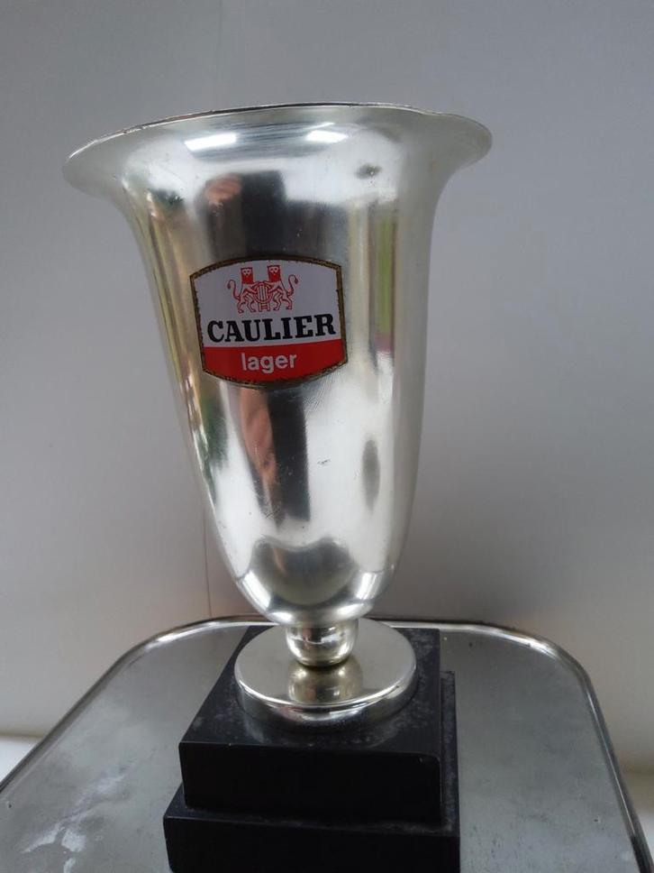 Caulier.  Wedstrijdbeker., Verzamelen, Biermerken, Zo goed als nieuw, Ophalen of Verzenden