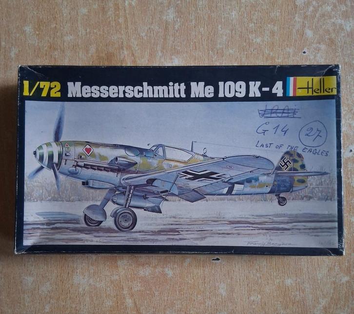 Messerschmitt Me 109 K-4, Heller, 1/72, Hobby en Vrije tijd, Modelbouw | Vliegtuigen en Helikopters, Zo goed als nieuw, Vliegtuig