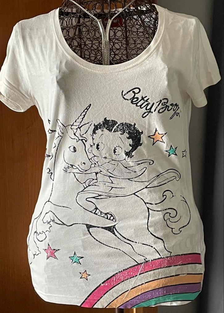 Only M leuke Betty Boop shirtje, Kleding | Dames, T-shirts, Zo goed als nieuw, Maat 38/40 (M), Korte mouw, Ophalen of Verzenden