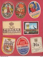 Set van 65 bieretiketten, alle periodes, Verzenden
