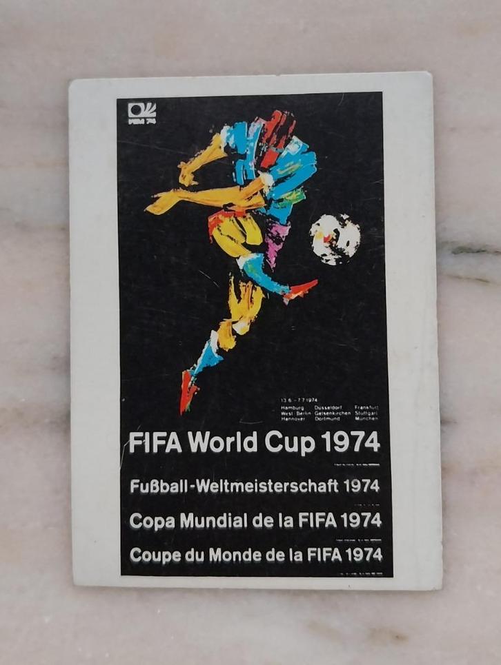 Panini WK Munchen 74 intro sticker 2 topstaat, Hobby en Vrije tijd, Stickers en Plaatjes, Zo goed als nieuw, Sticker, Ophalen of Verzenden