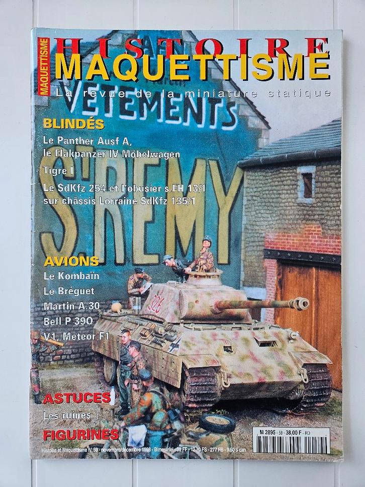 Magazine Histoire et Maquettisme n59, Livres, Guerre & Militaire, Utilisé, Deuxième Guerre mondiale, Enlèvement ou Envoi