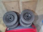 Winterbanden op 175/65 R14 stalen velgen, Auto-onderdelen, Banden en Velgen, Ophalen, 14 inch, Gebruikt, 175 mm