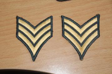 US Paire de grades "Sergeant", Envoi, Armée de terre, Emblème ou Badge