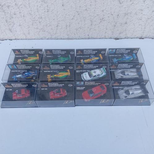 COLLECTIE M SCHUMACHER 1/64 MICROCHAMPS BENETTON FORD FIAT, Hobby en Vrije tijd, Modelauto's | Overige schalen, Gebruikt, Auto