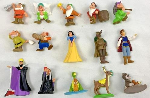 Disney Sneeuwwitje en de 7 dwergen set van 15 figuren 4-6cm, Verzamelen, Poppetjes en Figuurtjes, Zo goed als nieuw, Verzenden