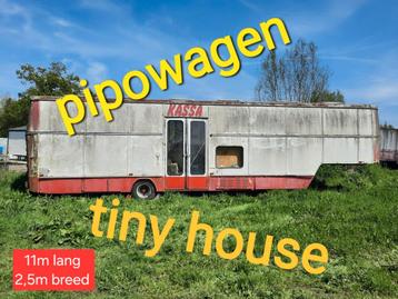 Caravan woonwagen pipowagen Tiny House werfkeet oplegger 11m beschikbaar voor biedingen