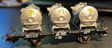 3204. H0 Märklin containerwagen. beschikbaar voor biedingen