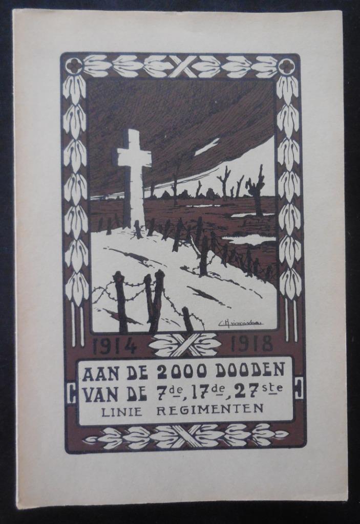 Aan de 2000 dooden van de 7de, 17de, 27ste Linie Regimenten, Boeken, Oorlog en Militair, Gelezen, Ophalen of Verzenden