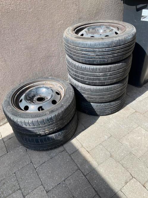 Pneu sur jante acier 195 x 55 x r16, Auto-onderdelen, Banden en Velgen, Velg(en), Gebruikt, Ophalen