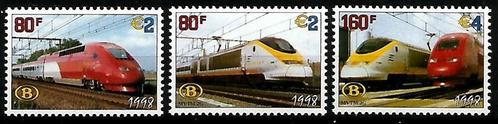 België 1998 Eurostar en Thalys OBP TRV6/8** postfris, Postzegels en Munten, Postzegels | Europa | België, Postfris, Orginele gom