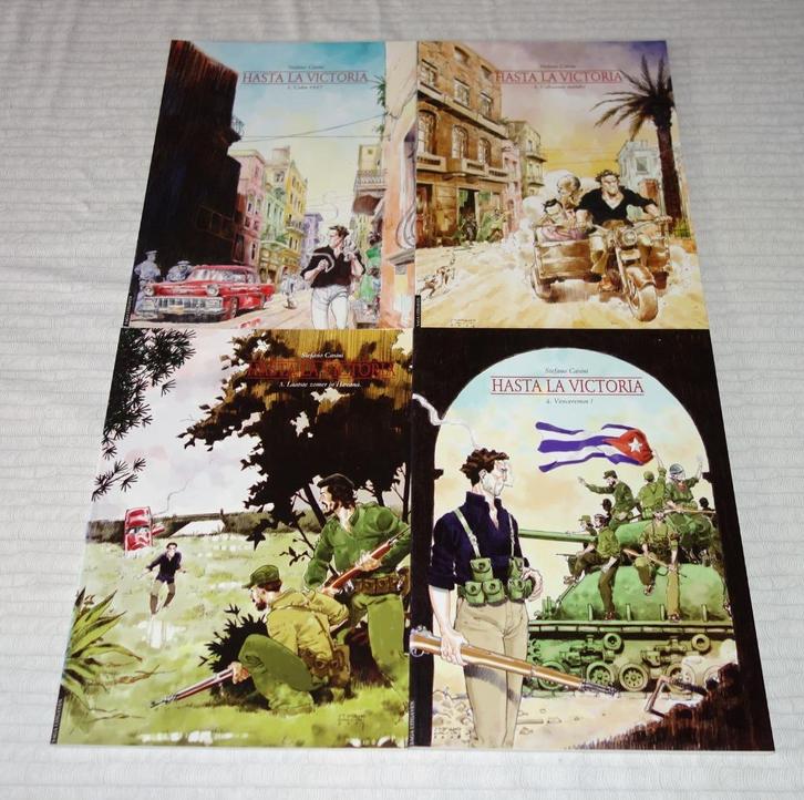 Complete reeks Hasta La Victoria., Boeken, Stripverhalen, Zo goed als nieuw, Complete serie of reeks, Ophalen of Verzenden