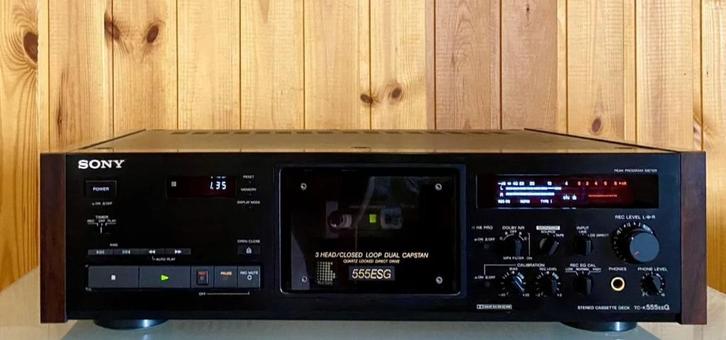 Cassettedeck Sony TC K 555 ESG, Audio, Tv en Foto, Cassettedecks, Enkel, Sony, Ophalen of Verzenden