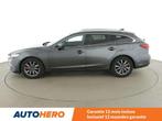 Mazda 6 2.5 Exclusive-Line (bj 2019, automaat), Auto's, Leder, 5 deurs, 172 g/km, Zilver of Grijs