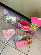 Barbie prinsessen eenhoorn met koets, Kinderen en Baby's, Ophalen, Gebruikt, Barbie