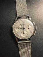 Universal Genève compax 283 chrono 34mm, Handtassen en Accessoires, Staal, Gebruikt, Staal, Polshorloge