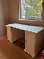 Wit houten bureau, Huis en Inrichting, Ophalen, Zo goed als nieuw, Bureau