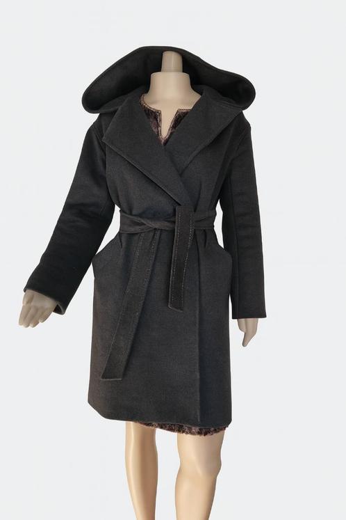 Stijlvolle wollen mantel van Intrend Max Mara– maat 36, Kleding | Dames, Jassen | Winter, Zo goed als nieuw, Maat 36 (S), Grijs