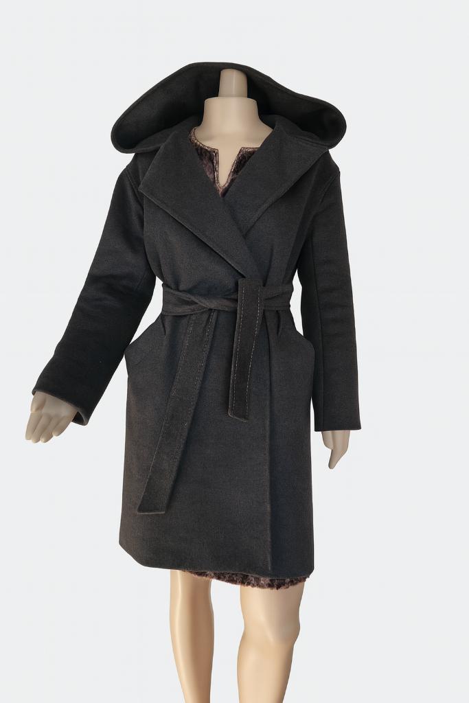 Stijlvolle wollen mantel van Intrend Max Mara– maat 36, Kleding | Dames, Jassen | Winter, Zo goed als nieuw, Maat 36 (S), Grijs