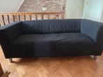 Zwarte stoffen zetel van ikea., Huis en Inrichting, Ophalen, Zo goed als nieuw, Stof, 150 tot 200 cm