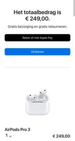 Apple airpods pro 3 nieuw in doos origineel apple product, Ophalen of Verzenden, Nieuw, In gehoorgang (in-ear), Bluetooth